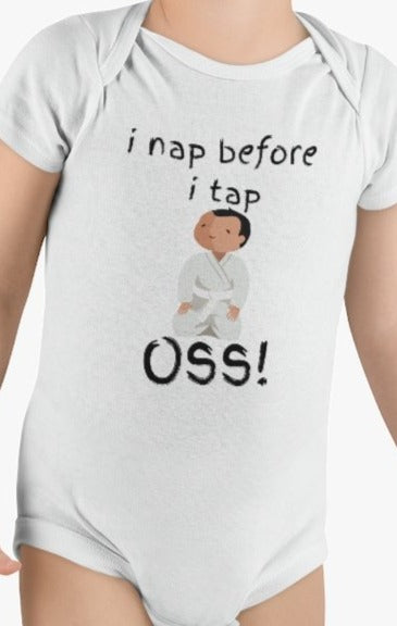 Nap Before Tap - Jiu Jitsu gift - Baby Short Sleeve Onesie®